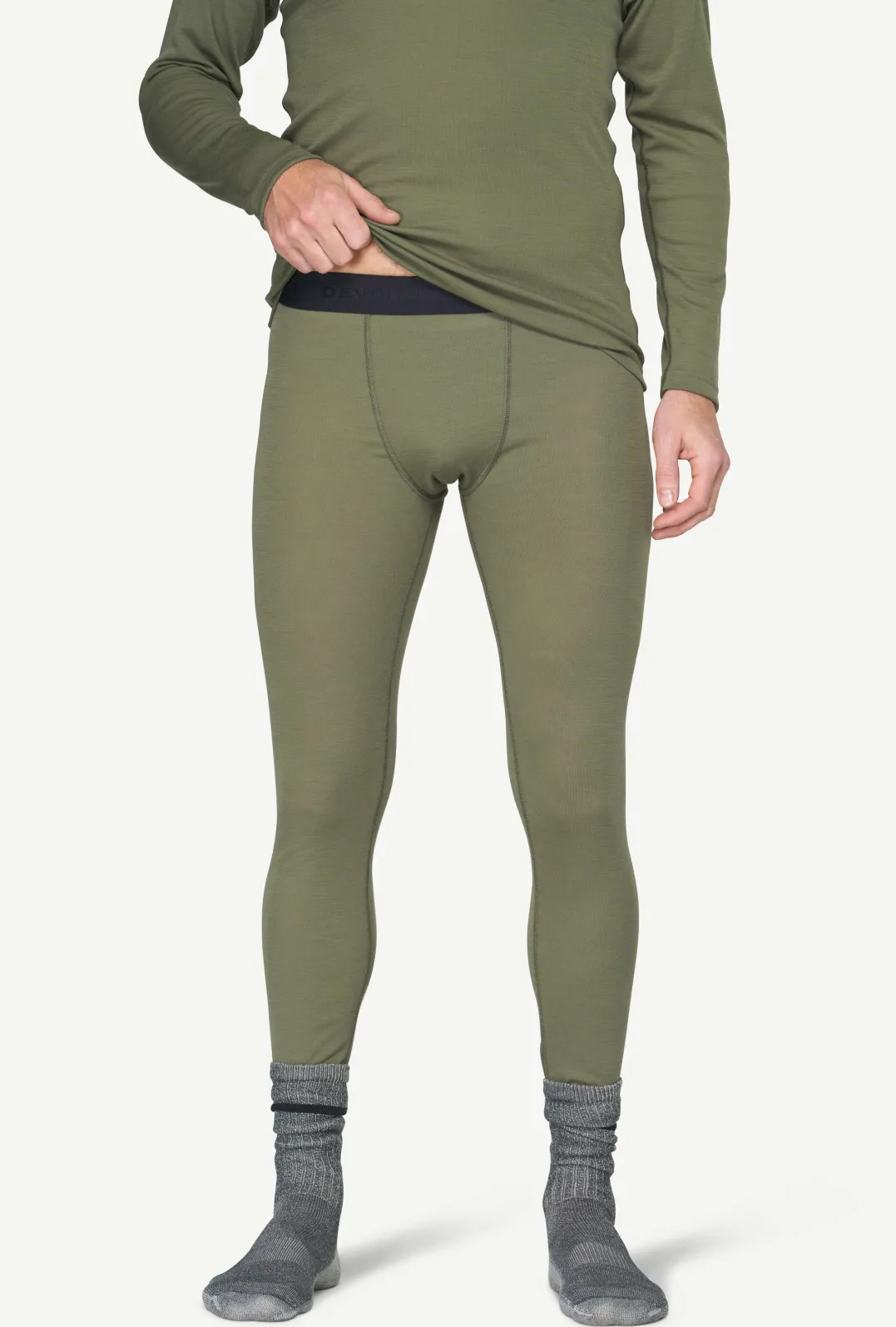 Devold Men's Adventure Merino 190 Longs Lichen