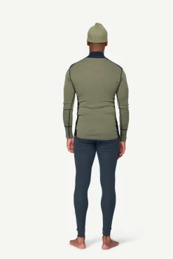 Devold Men's Lauparen Merino 190 Zip Neck Ink/Lichen/Black
