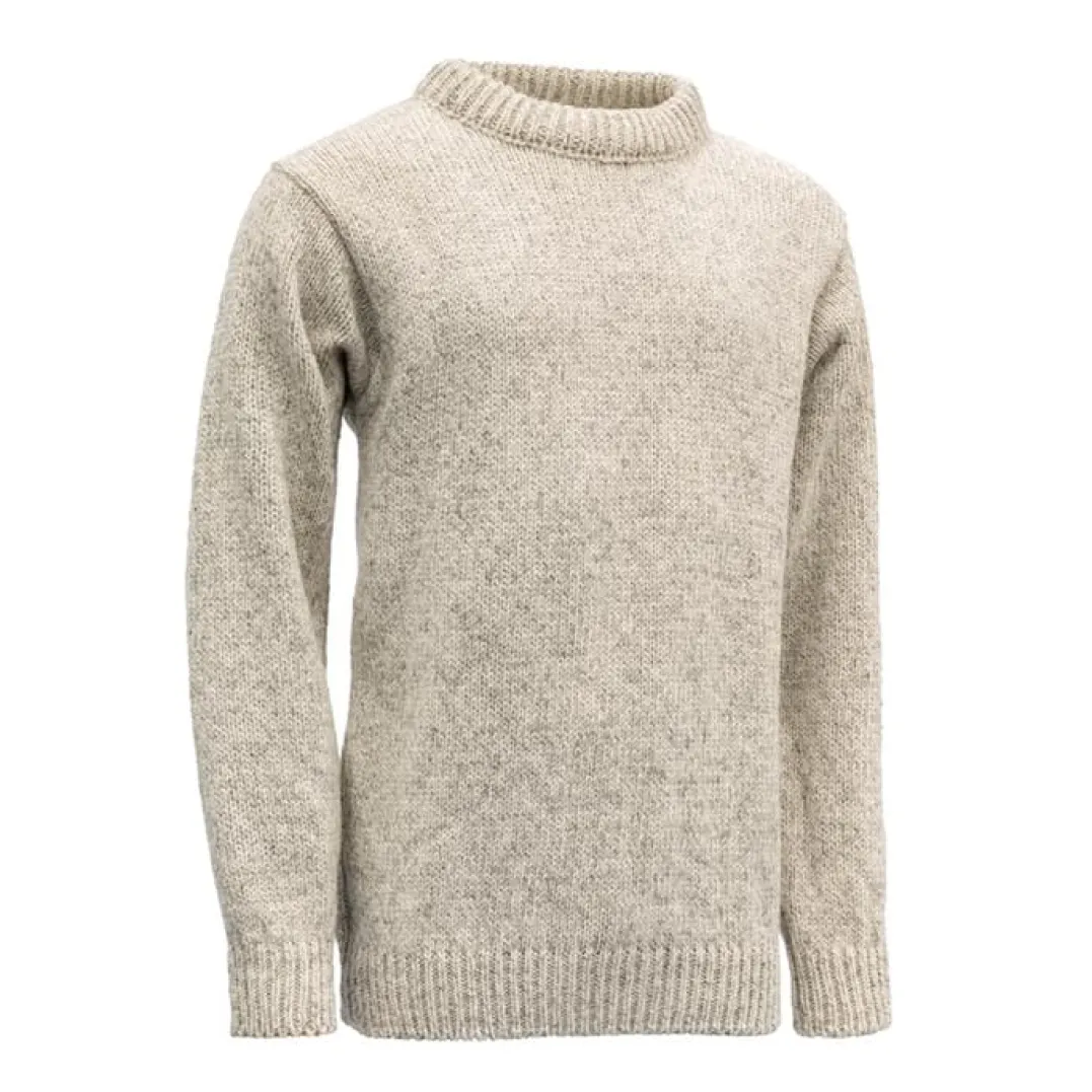 Devold Men's Nansen Sweater Crew Neck Grey Melange
