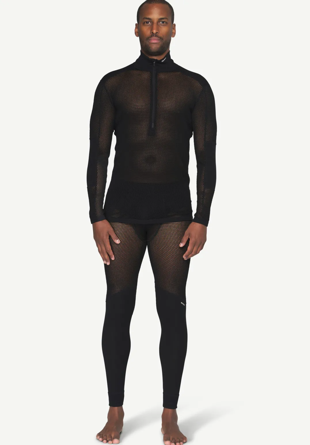 Devold Men's Wool Mesh Pro Zip Neck Black