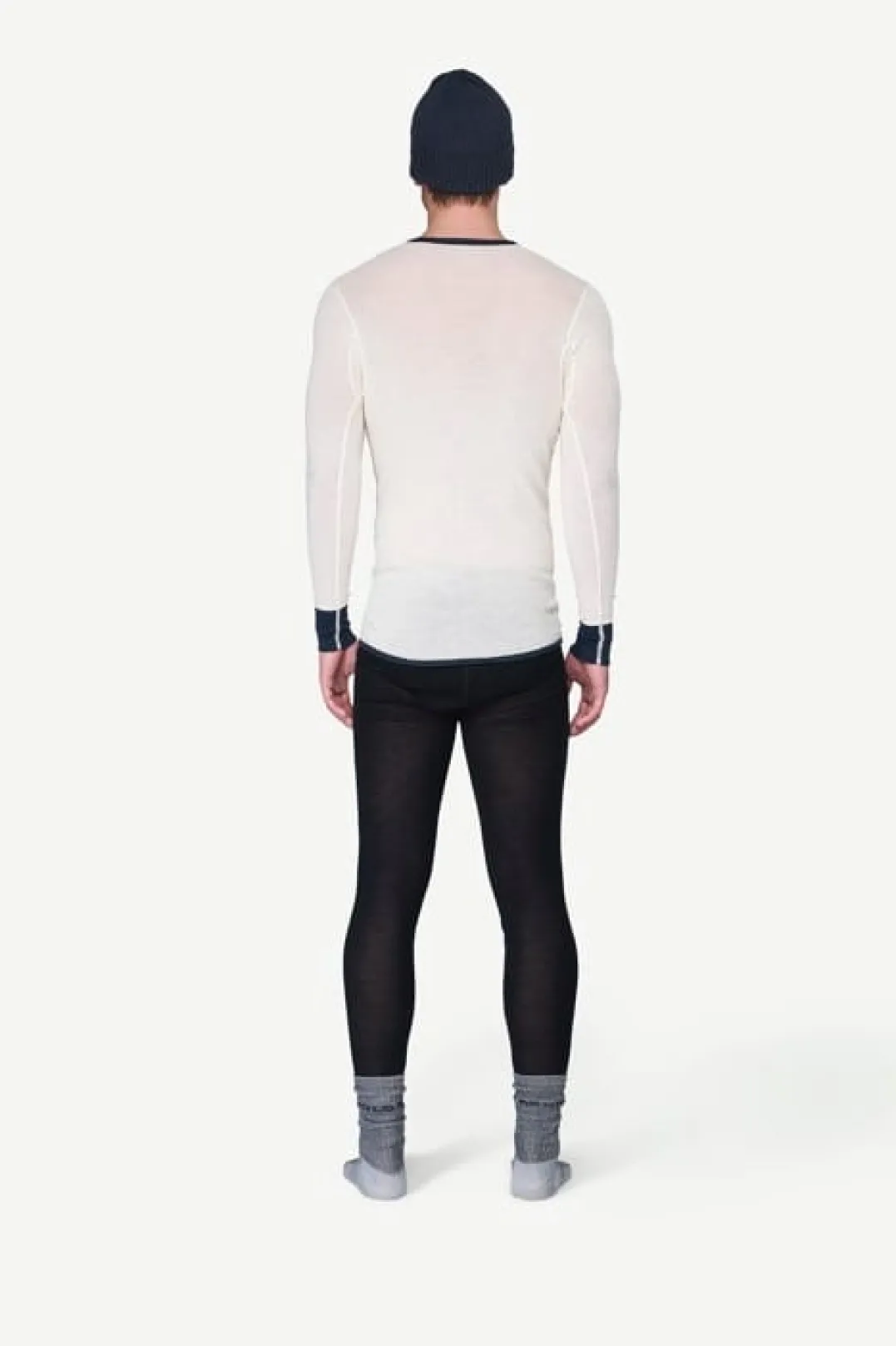Devold Men's Wool Mesh Shirt Ink/offwhite