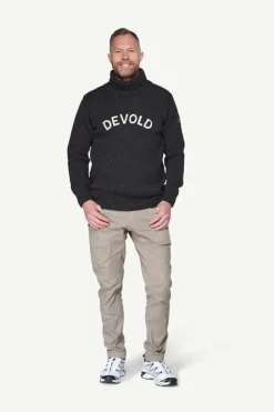 Devold Nansen Legacy High Neck Anthracite/offwhite