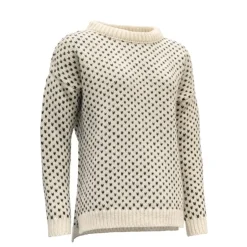 Devold Nordsjø Womans Split Seam Sweater Offwhite