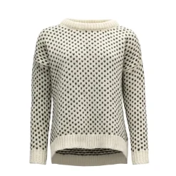 Devold Nordsjø Womans Split Seam Sweater Offwhite