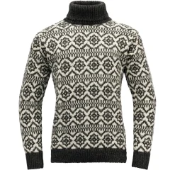 Devold Unisex Hoddevik Wool High Neck Anthracite/Off White
