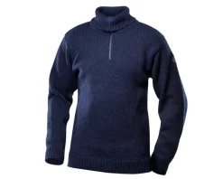 Devold Unisex Nansen Sweater Zip Neck Dark Blue Melange