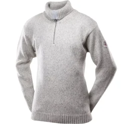 Devold Unisex Nansen Sweater Zip Neck Grey Melange