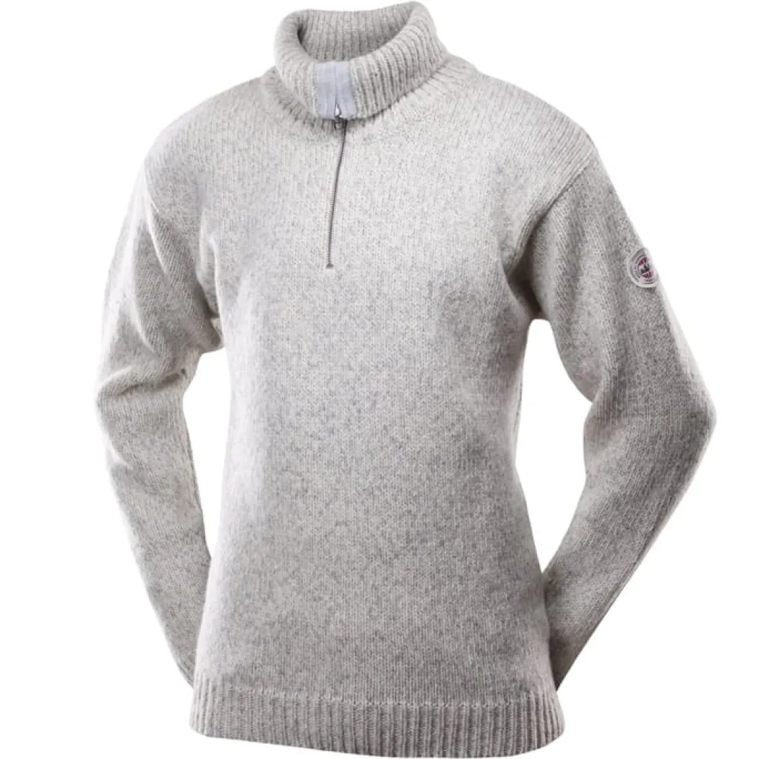 Devold Unisex Nansen Sweater Zip Neck Grey Melange