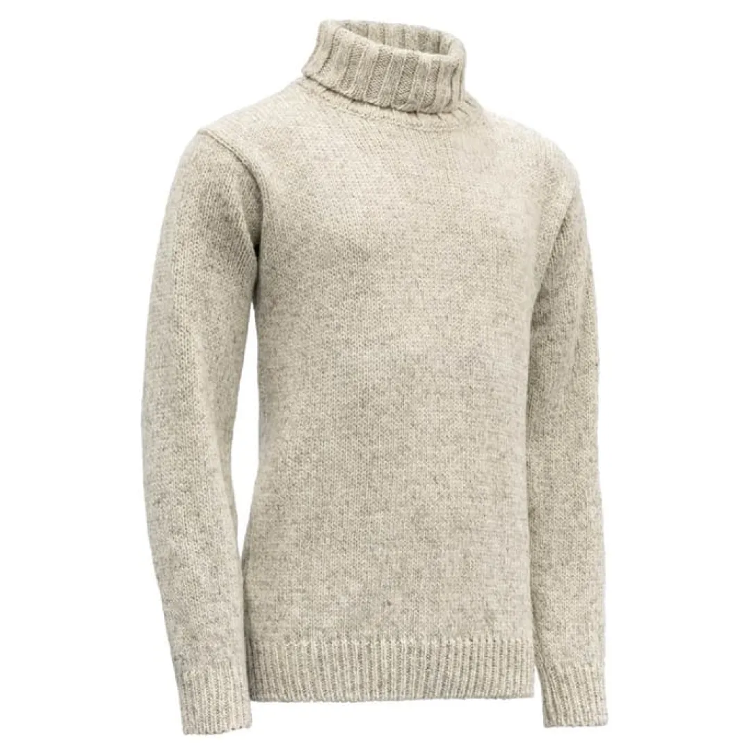 Devold Unisex Nansen Wool High Neck Grey Melange