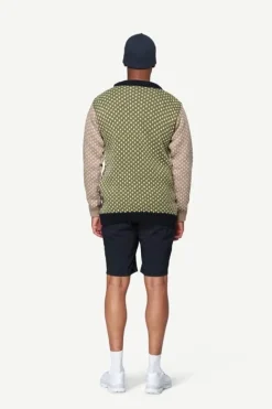 Devold Unisex Nordsjø Wool Sweater Navy/stone/olive