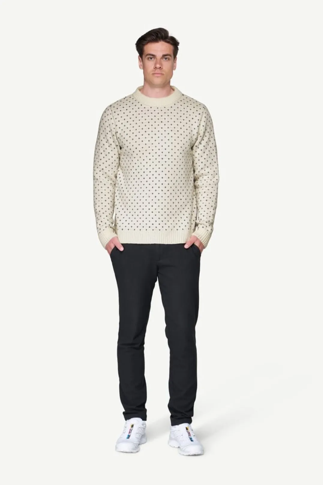 Devold Unisex Sørisen Wool Sweater Raw White