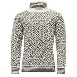 Devold Unisex Svalbard Sweater High Neck Offwhite/Anthracite
