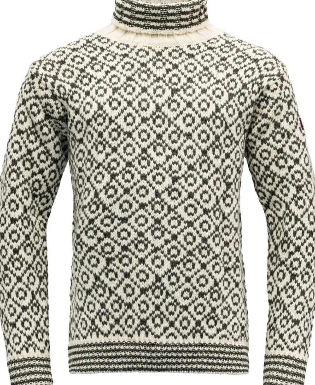 Devold Unisex Svalbard Sweater High Neck Offwhite/Anthracite