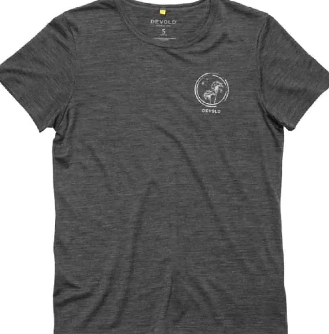 Devold Women's Active Spring Tee Anthracite