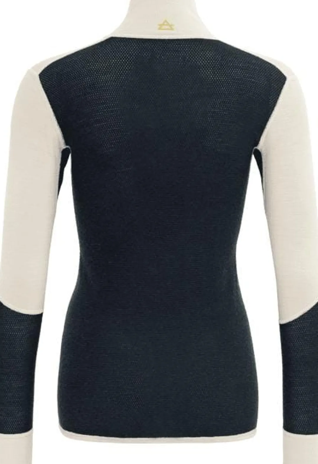 Devold Women's Wool Mesh 190 Zip Neck Ink/Offwhite