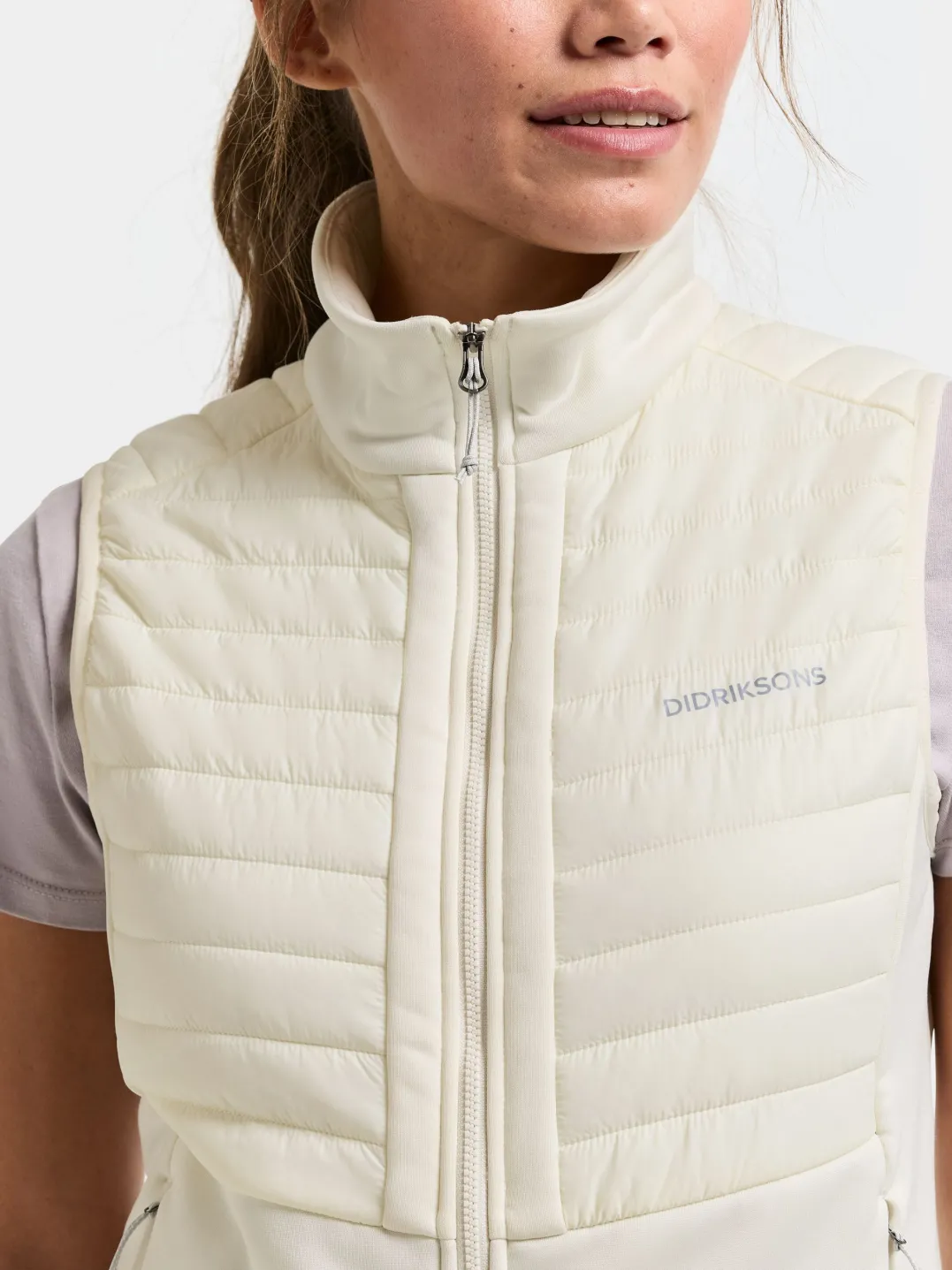 Didriksons Annema Wns Vest Shell White