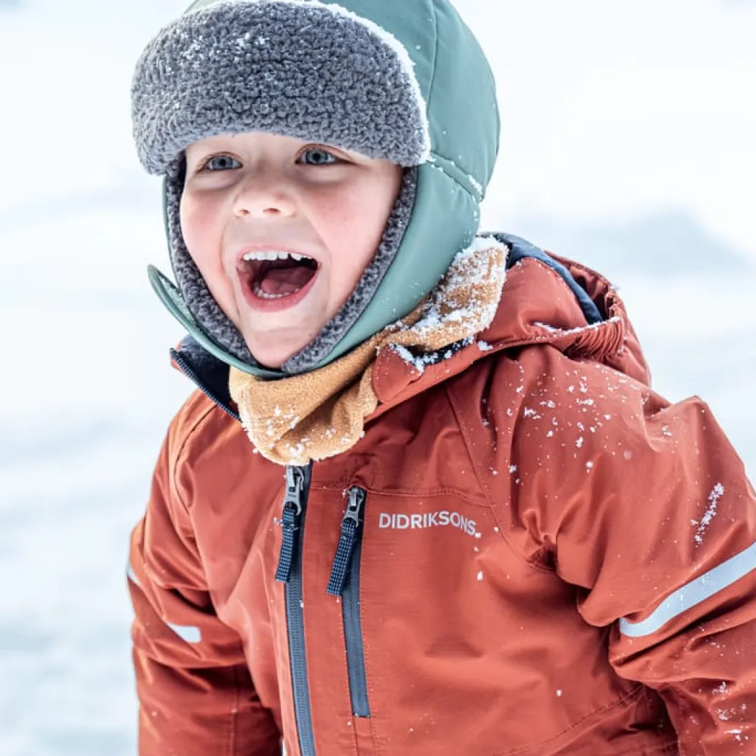 Didriksons Kids' Biggles Cap Dark Moss