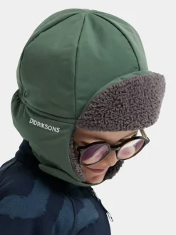 Didriksons Kids' Biggles Cap Dark Moss