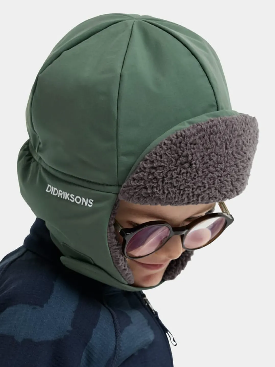Didriksons Kids' Biggles Cap Dark Moss