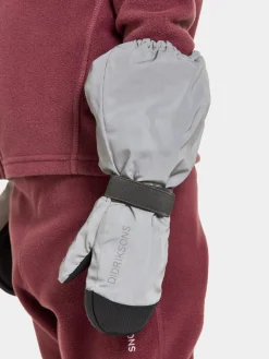 Didriksons Kids' Biggles Reflective Mittens Silver