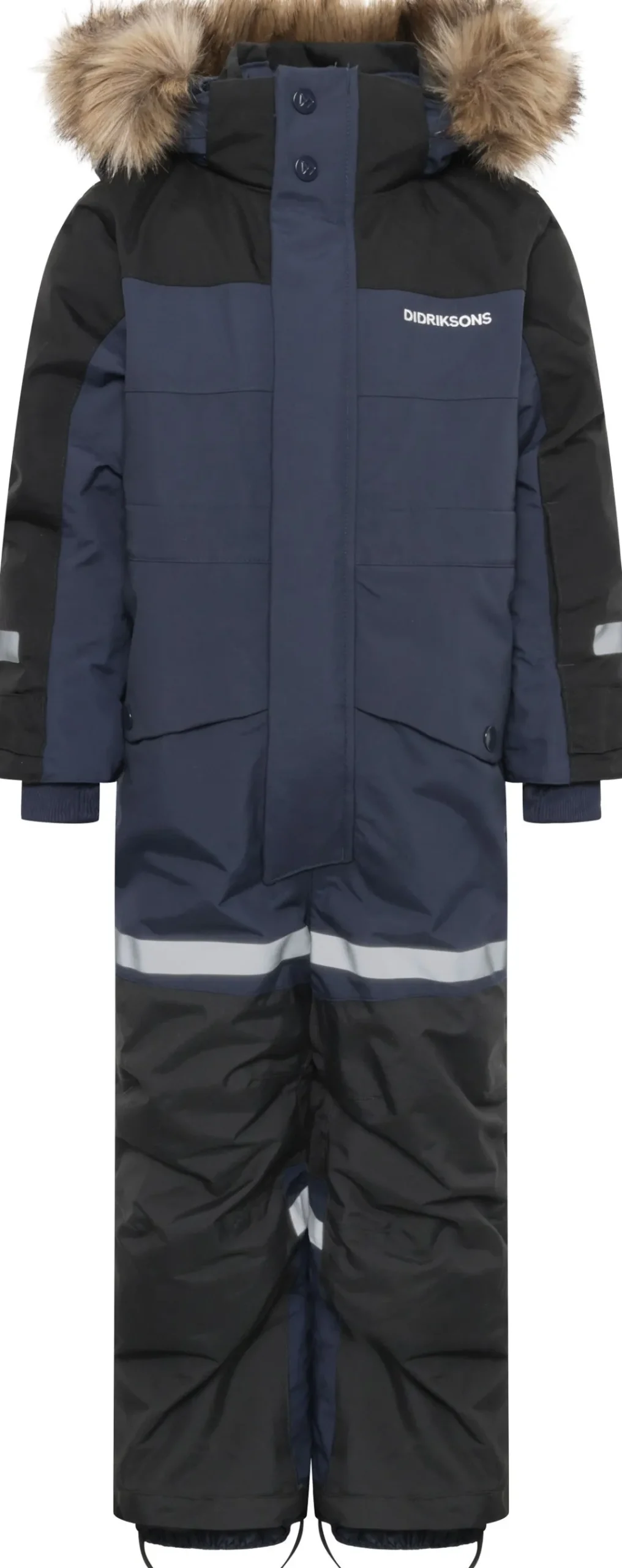 Didriksons Kids' Bjärven Coverall 4 Navy