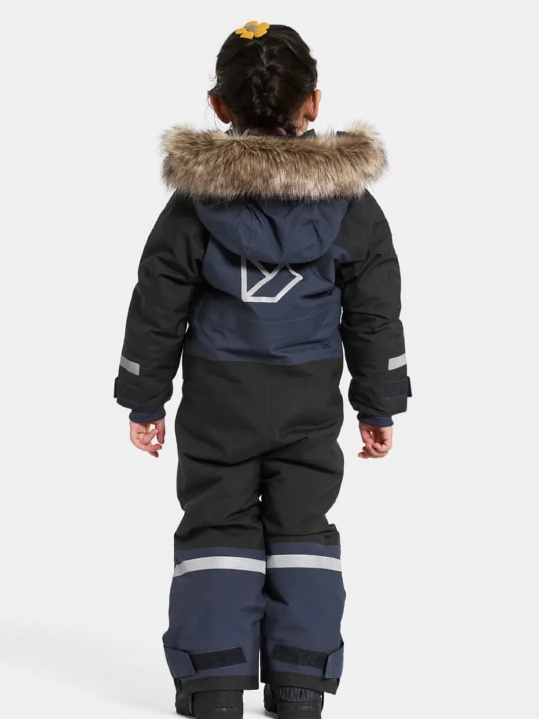 Didriksons Kids' Bjärven Coverall 4 Navy