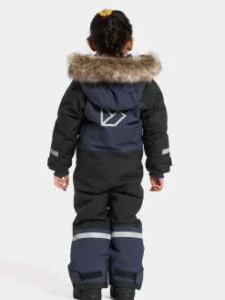 Didriksons Kids' Bjärven Coverall 4 Navy