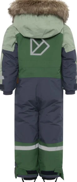 Didriksons Kids' Bjärven Coverall 4 Light Moss