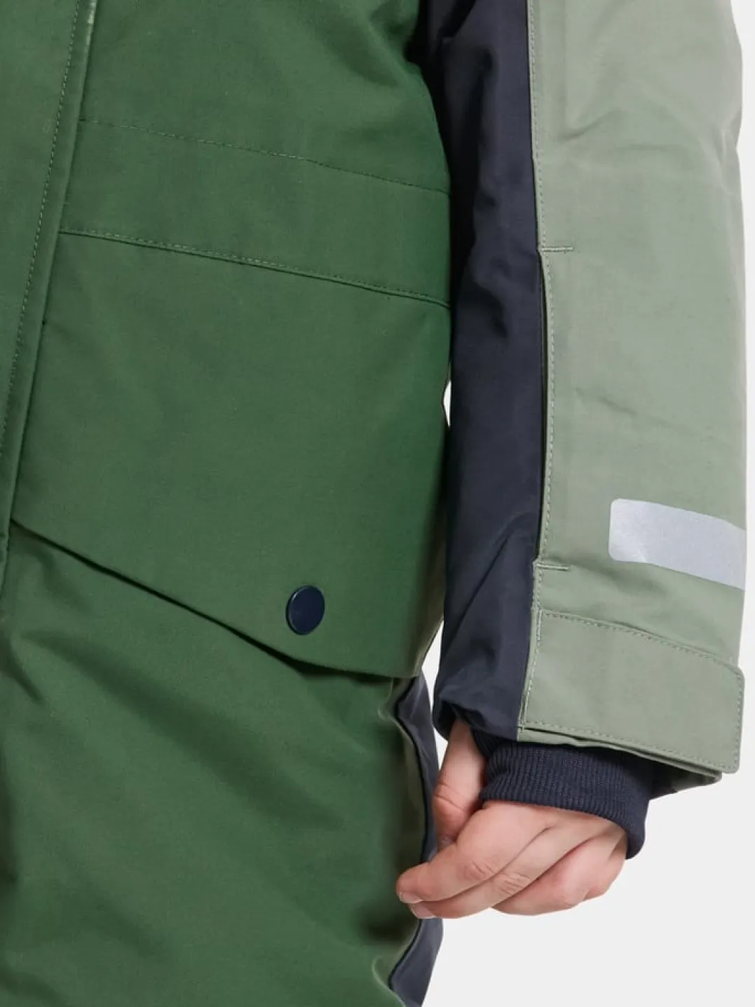 Didriksons Kids' Bjärven Coverall 4 Light Moss