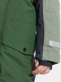 Didriksons Kids' Bjärven Coverall 4 Light Moss