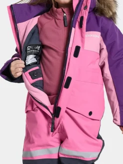Didriksons Kids' Bjärven Coverall 4 Sweet Pink