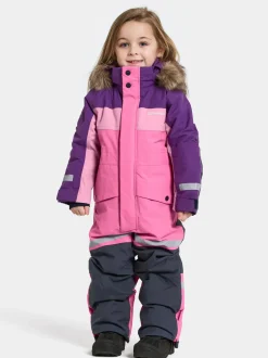 Didriksons Kids' Bjärven Coverall 4 Sweet Pink