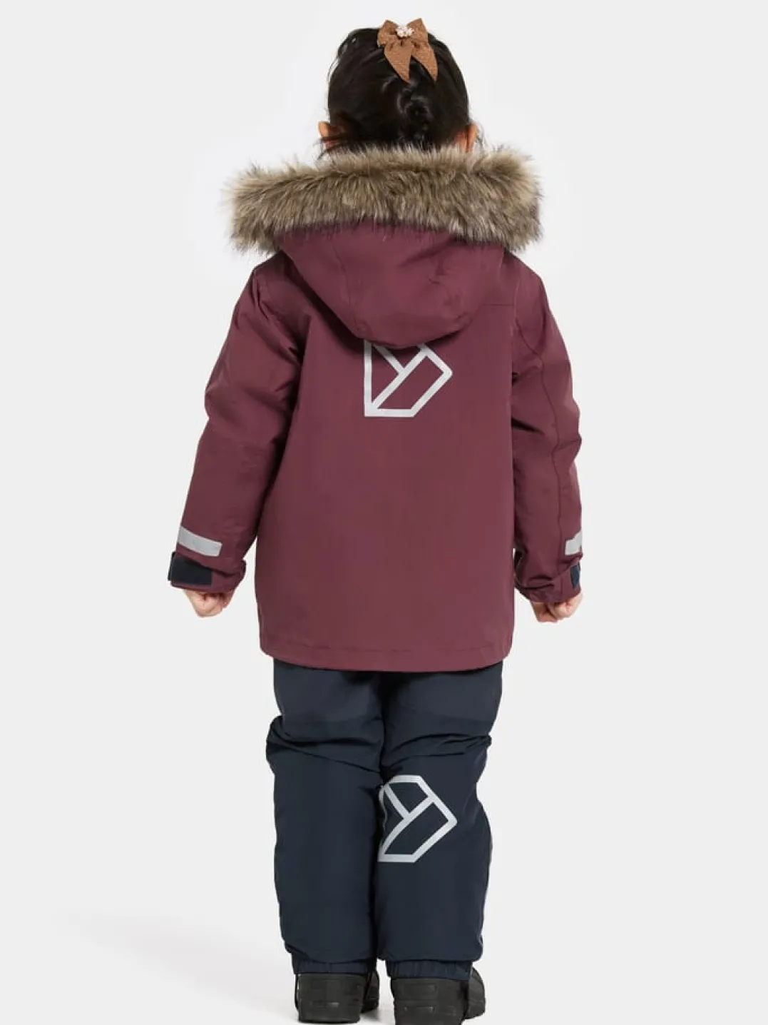 Didriksons Kids' Bjärven Parka 4 Anemon Red