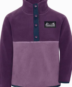 Didriksons Kids' Monte Half Button Northen Purple