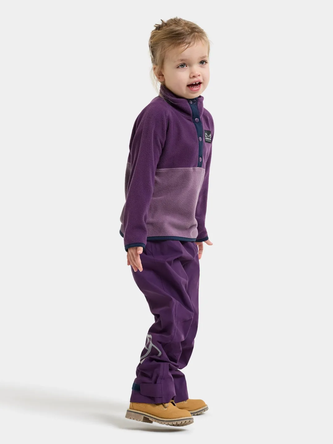 Didriksons Kids' Monte Half Button Northen Purple