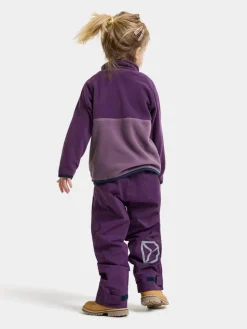 Didriksons Kids' Monte Half Button Northen Purple