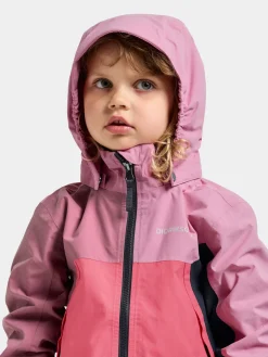Didriksons Kids' Pilvi Jacket 2 Heather Pink