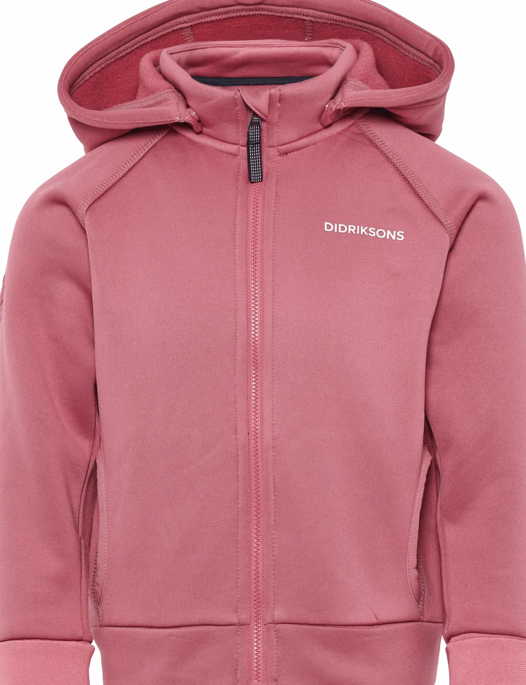 Didriksons Kids' Siljan Full Zip Heather Pink