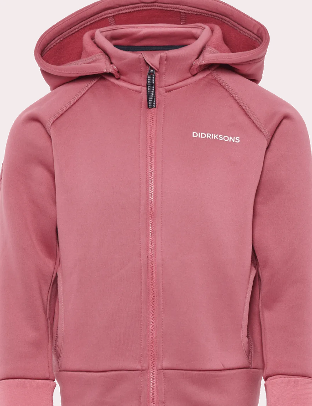 Didriksons Kids' Siljan Full Zip Heather Pink