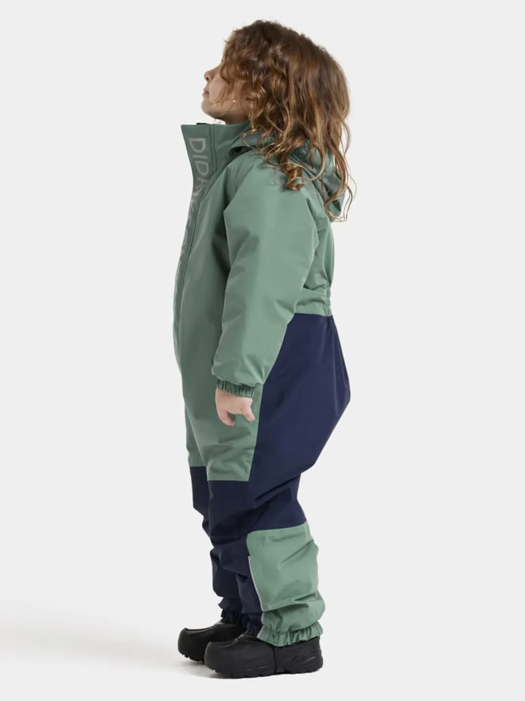 Didriksons Kids' Talvi Coverall Dark Moss