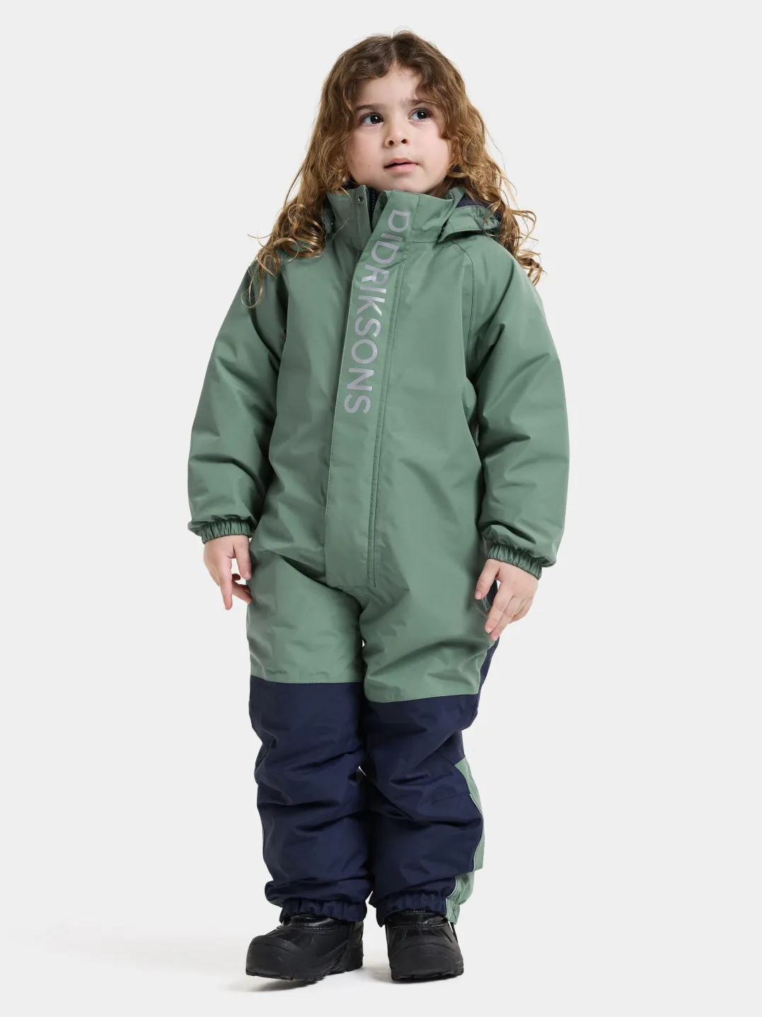 Didriksons Kids' Talvi Coverall Dark Moss