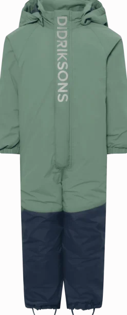 Didriksons Kids' Talvi Coverall Dark Moss