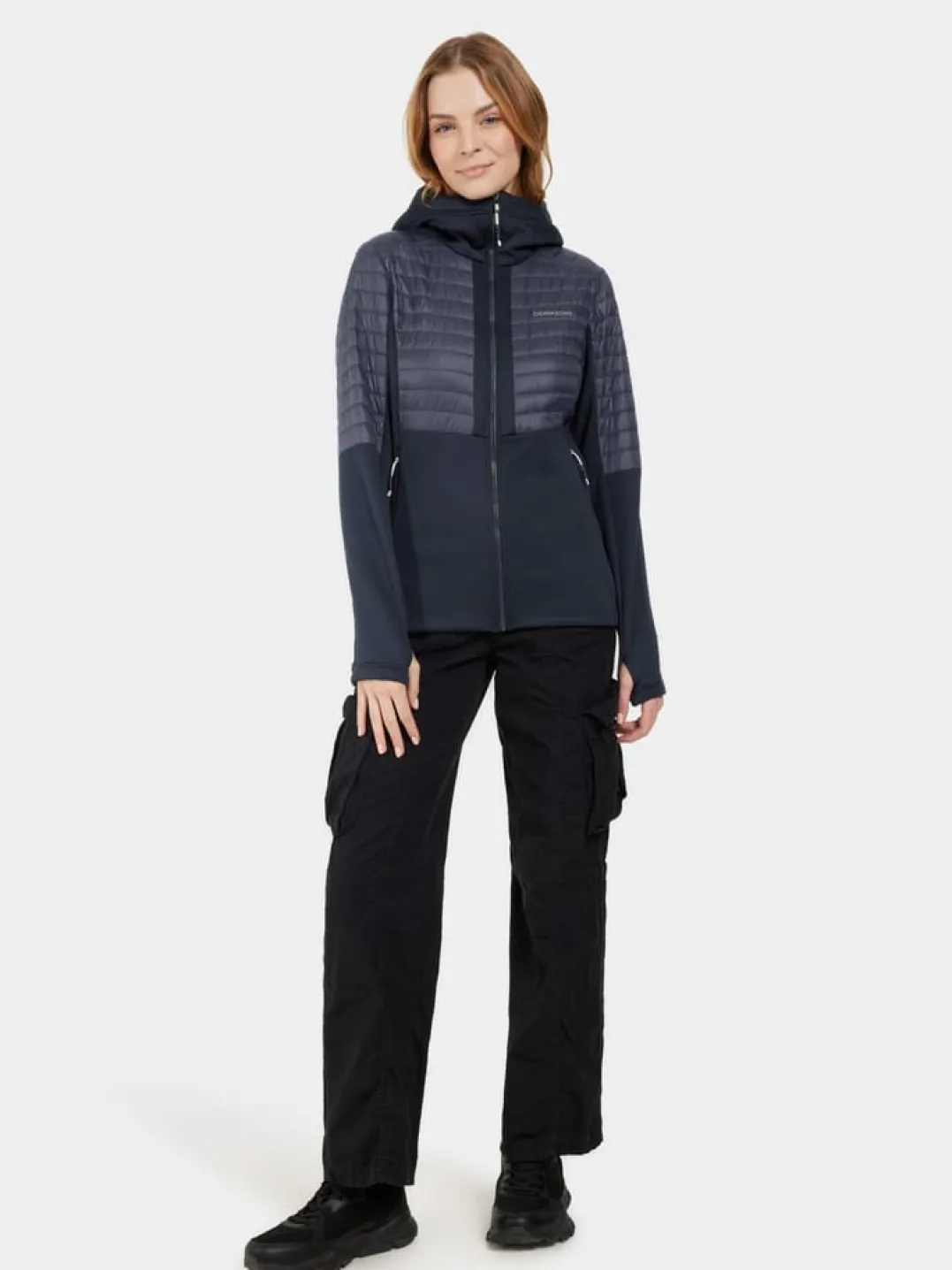 Didriksons Women's Annema Full Zip 6 Dark Night Blue