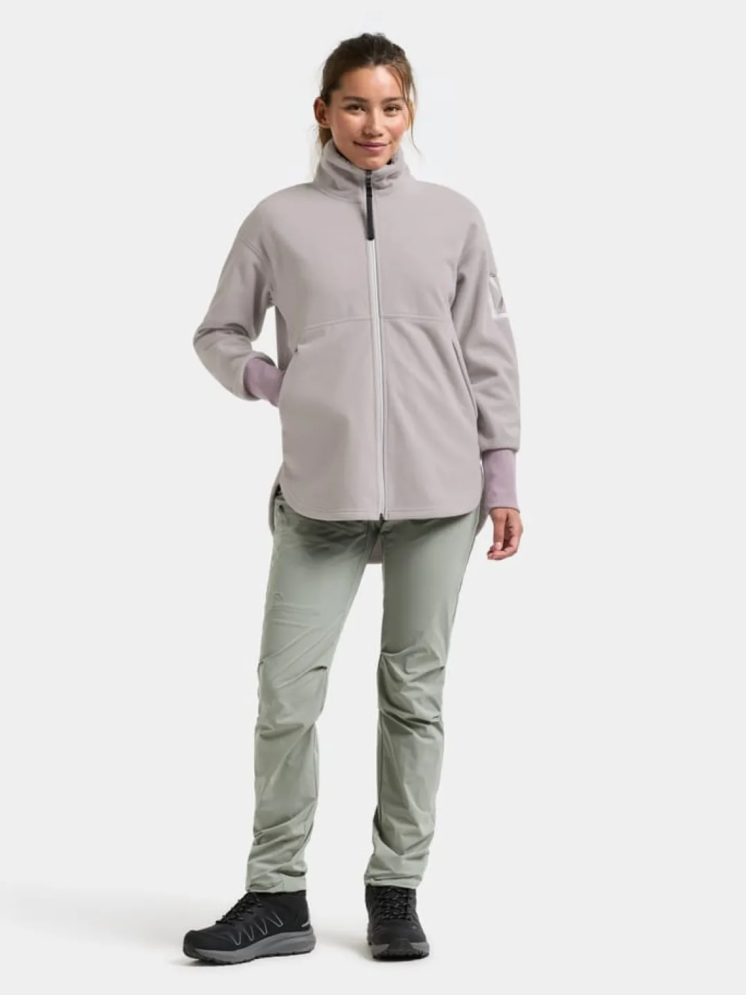 Didriksons Women's Ronja Full Zip Sunrise Mist