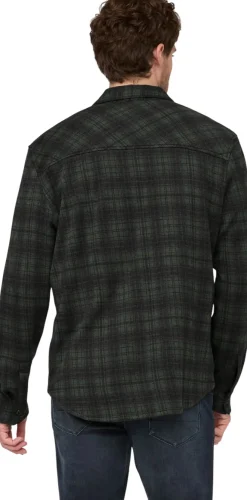Duer Performance Flannel Button Down Heather Peat Plaid
