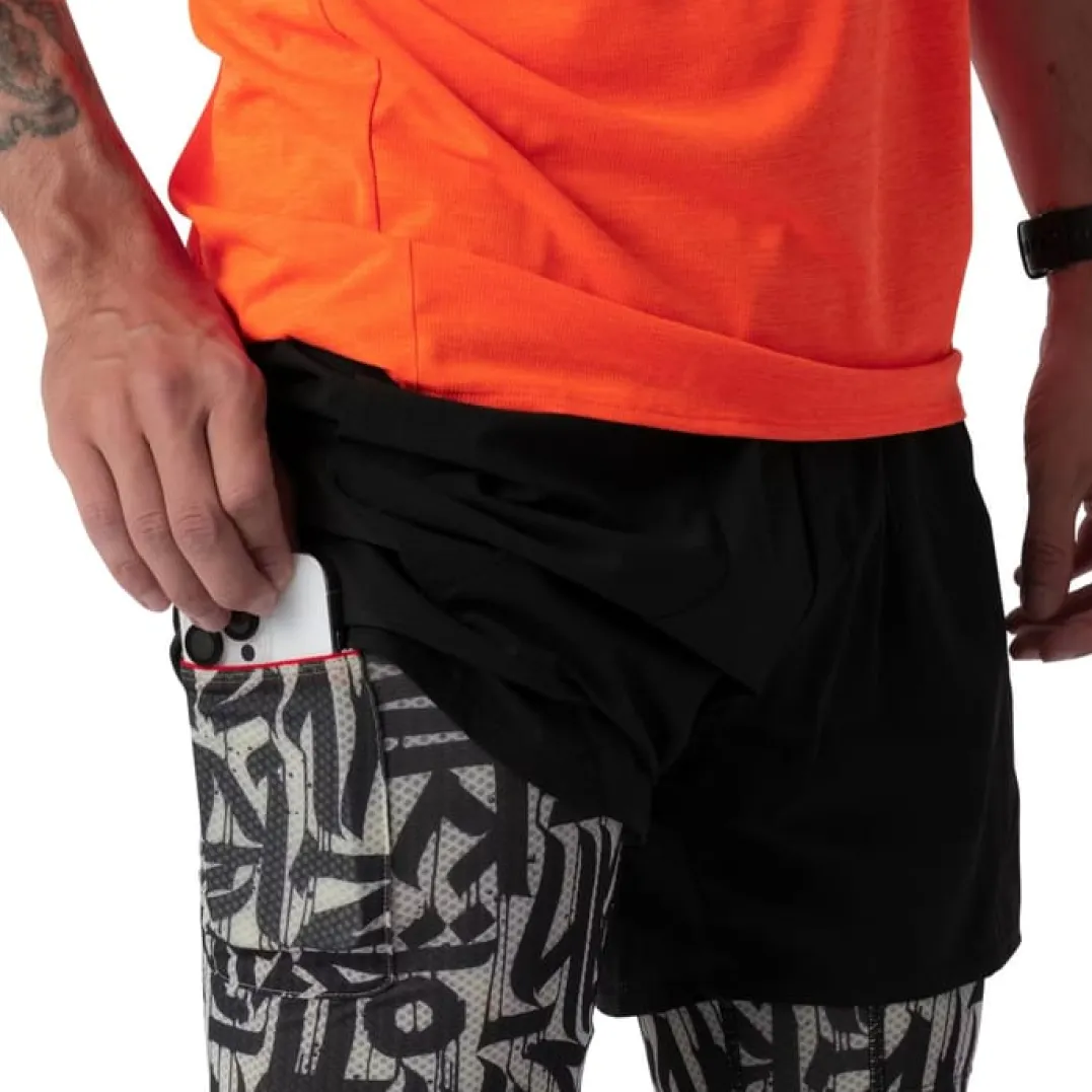 Dynafit Trail 2in1 Shorts M Black Out Overcast/7960