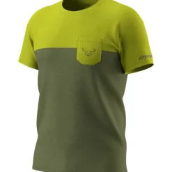 Dynafit Transalper Pocket S/S Tee M Golden Lime/5a40