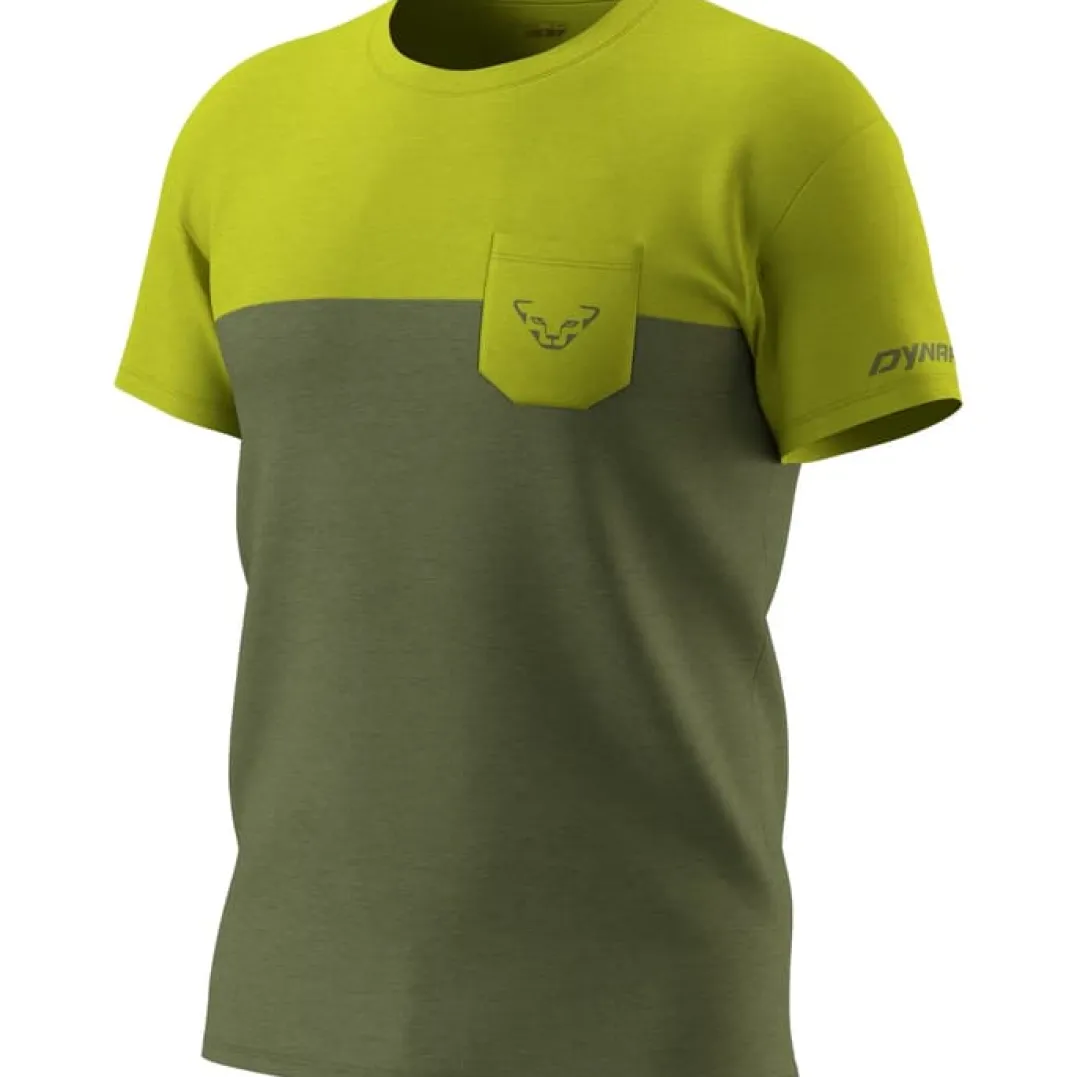 Dynafit Transalper Pocket S/S Tee M Golden Lime/5a40