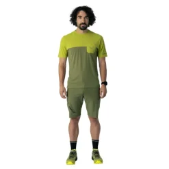 Dynafit Transalper Pocket S/S Tee M Golden Lime/5a40