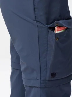 Fjällräven Abisko Hybrid Trail Trs Zip-Off W Navy
